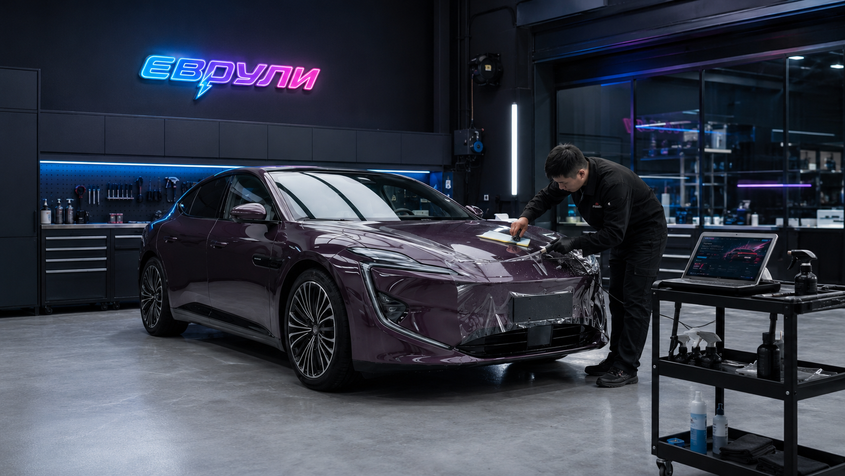 Оклейка антигравийной пленкой AVATR