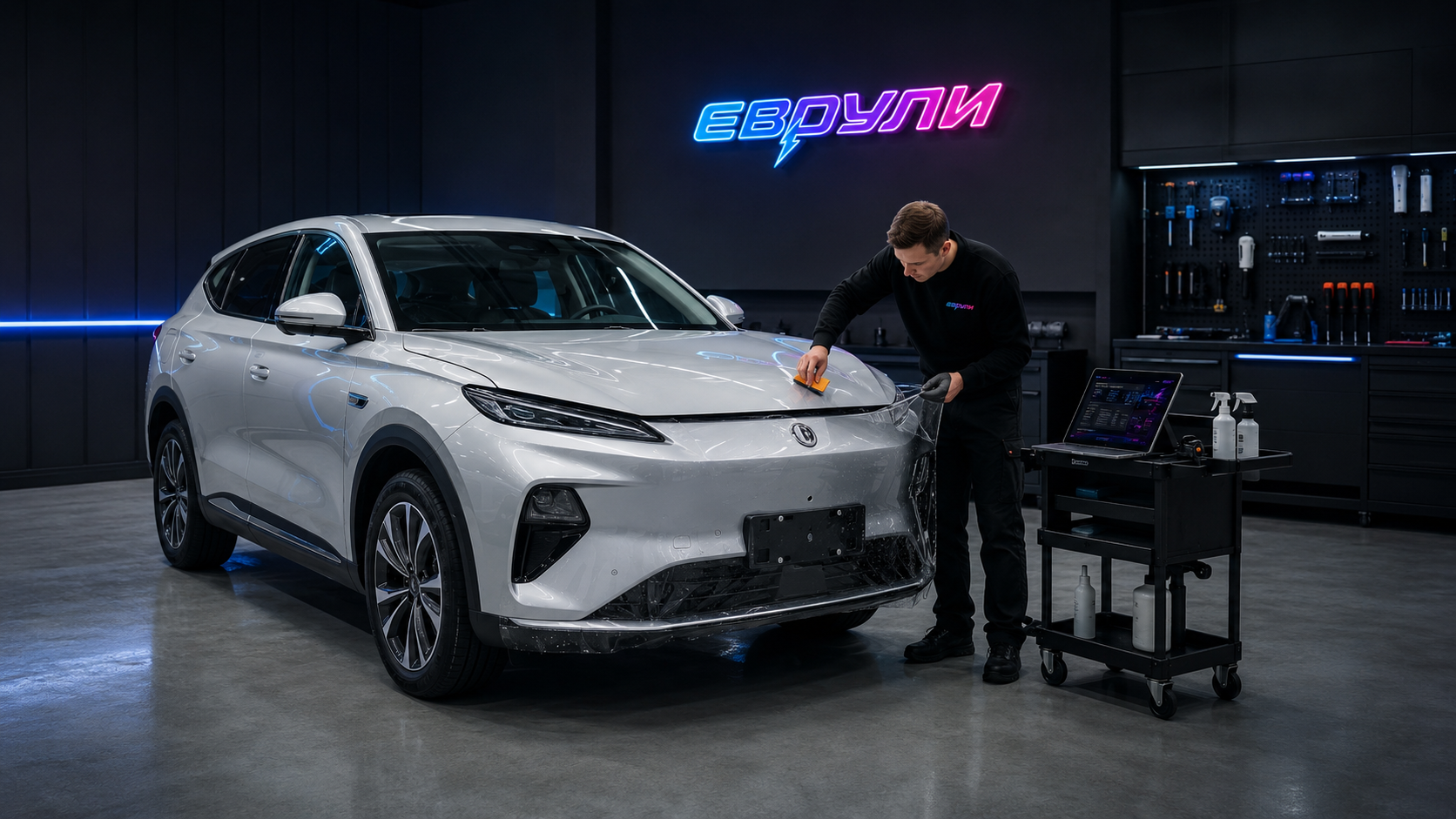 Оклейка антигравийной пленкой DongFeng