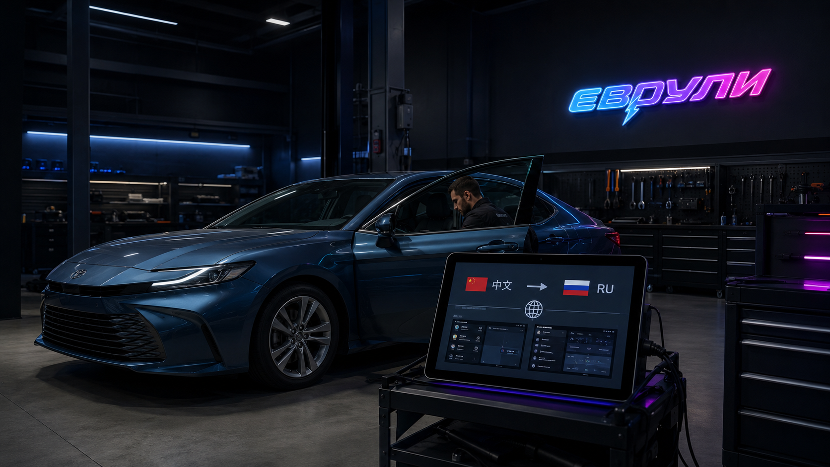 Русификация Toyota Camry XV70/XV75/XV80