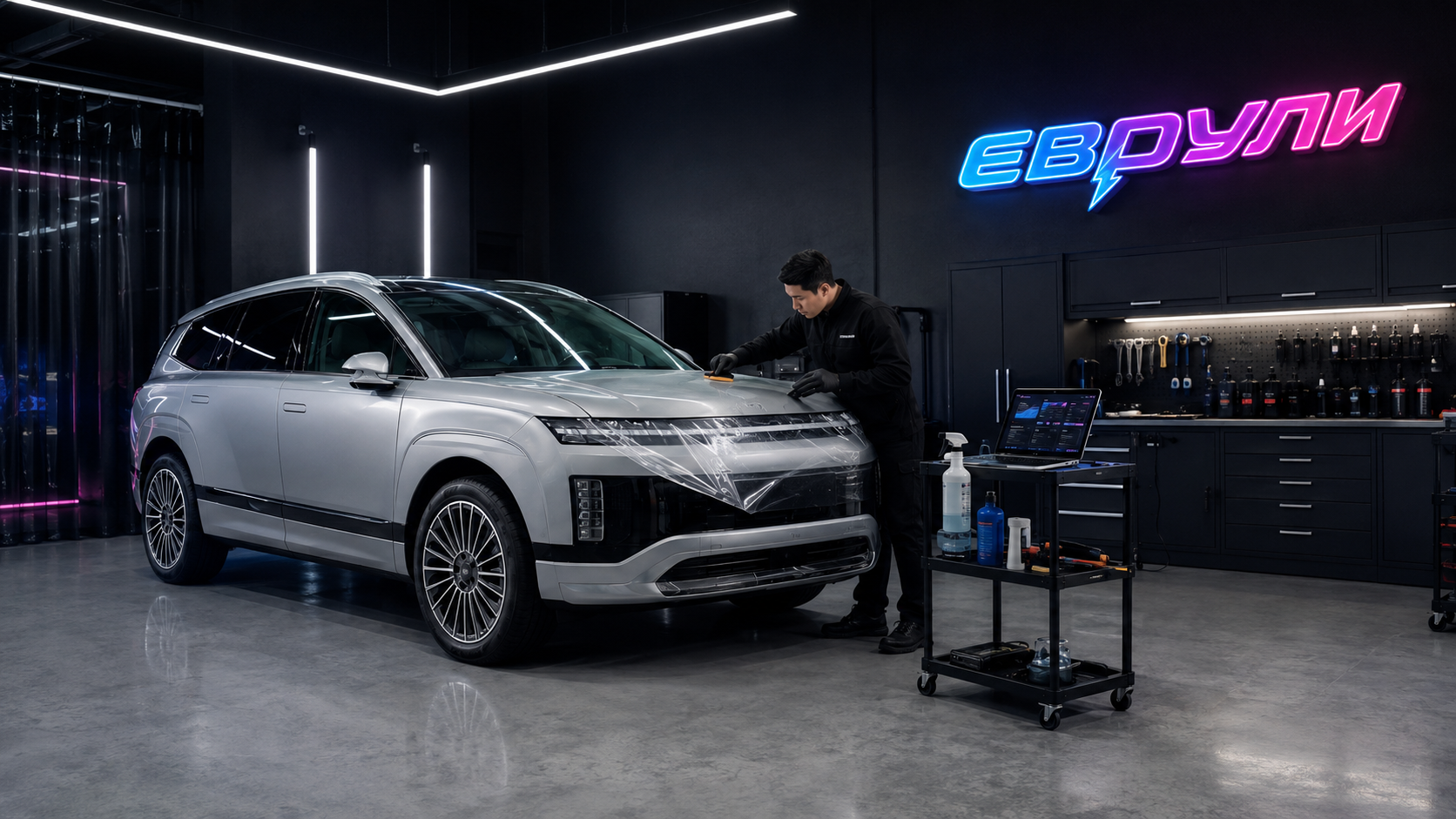 Оклейка антигравийной пленкой Hyundai