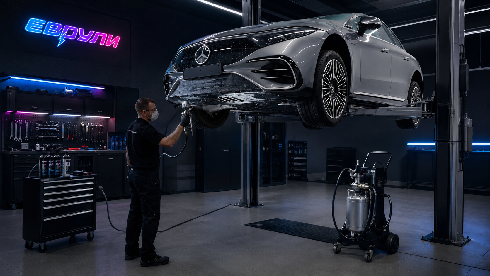 Антикоррозийная обработка Mercedes-Benz