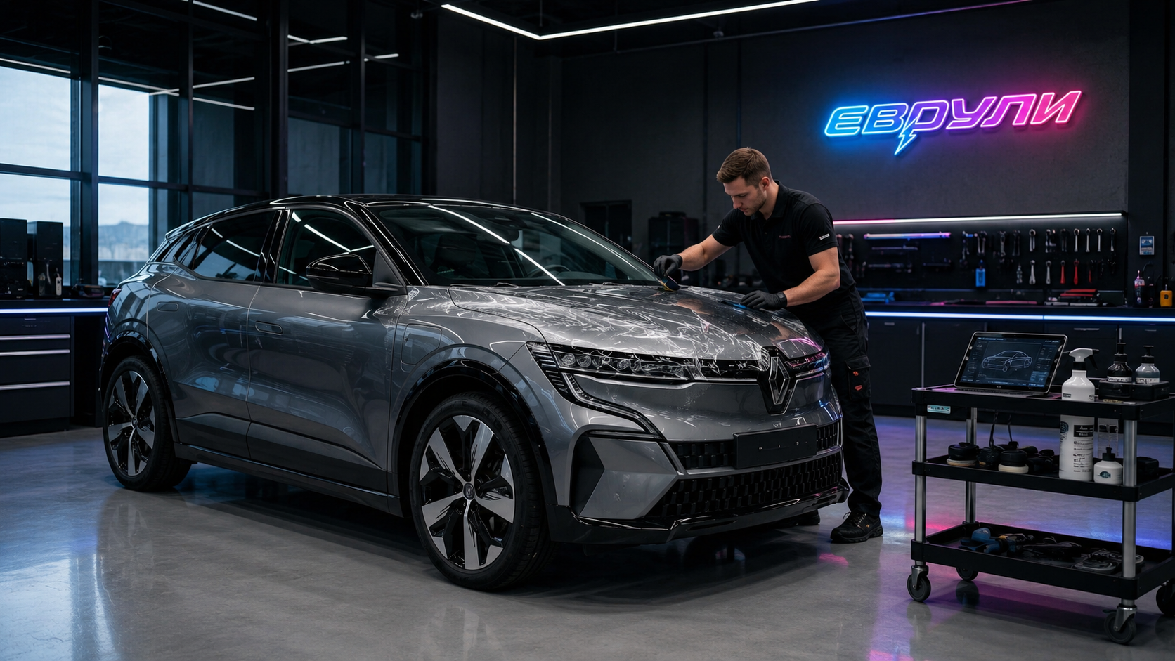Оклейка антигравийной пленкой Renault