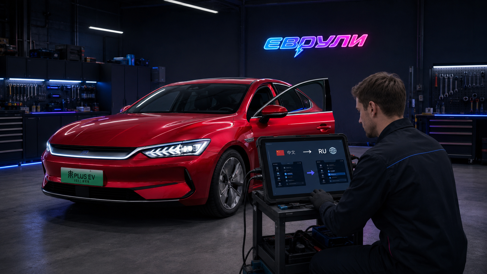 Русификация BYD Qin Plus